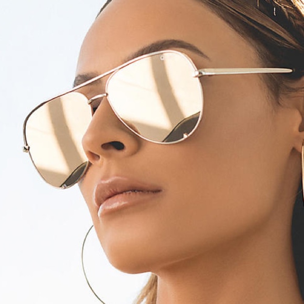 Quay Australia high key gold sunglasses